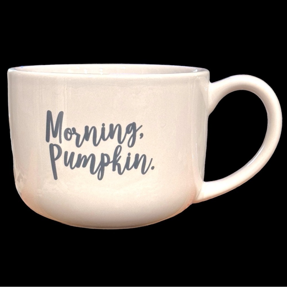 “Morning Pumpkin” Cream/White Coffee or Tea Mug